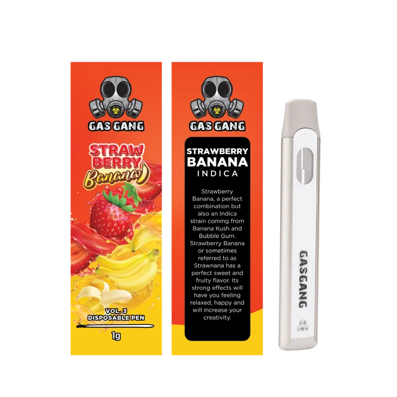 Strawberry Banana Gas Gang 1g THC Vape Pen